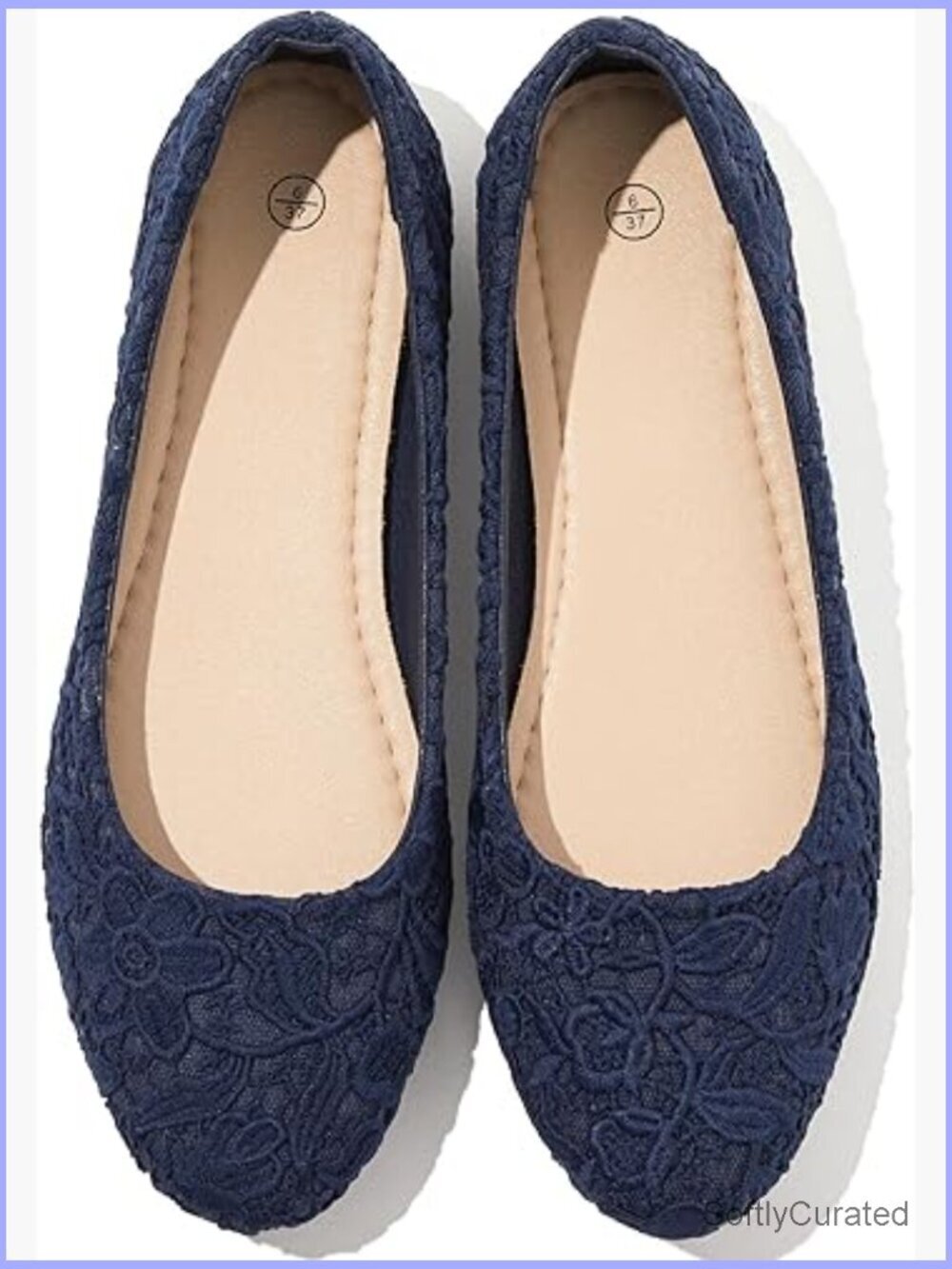 Round Toe Ballet Flats with Memory Foam Foldable Comfortable Dress Shoes